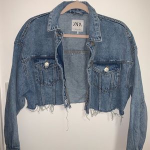 Cropped Zara denim jacket